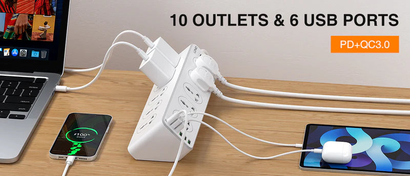 SC10610 LDNIO Power Socket PD 30W Fast Charging Strips SC10610 LDNIO Power Socket PD 30W Fast Charging Strips